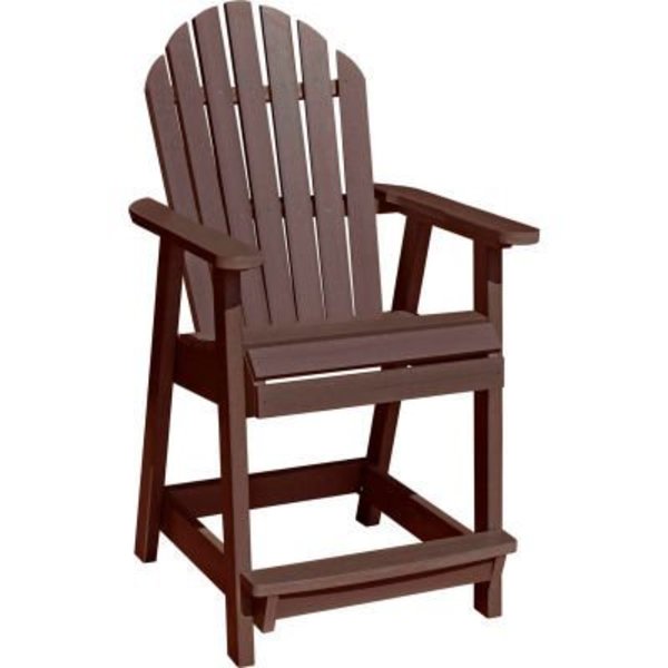 Highwood Usa highwood® Hamilton Counter Deck Chair, Weathered Acorn AD-CHCA2-ACE